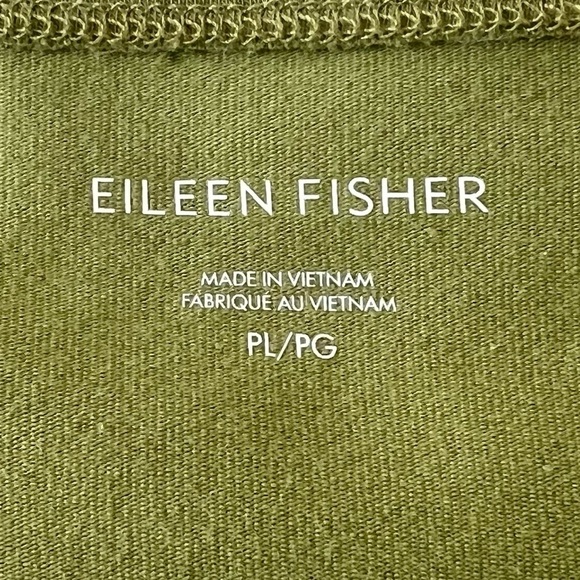 EILEEN FISHER Traceable Cotton Jersey Tank Dress in Leaf Women’s size PL - Picture 9 of 9